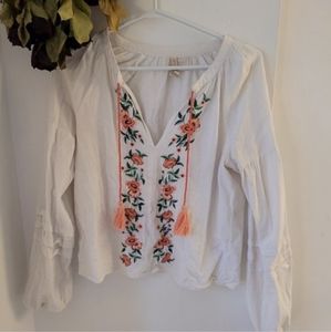 Embroidered H&M blouse